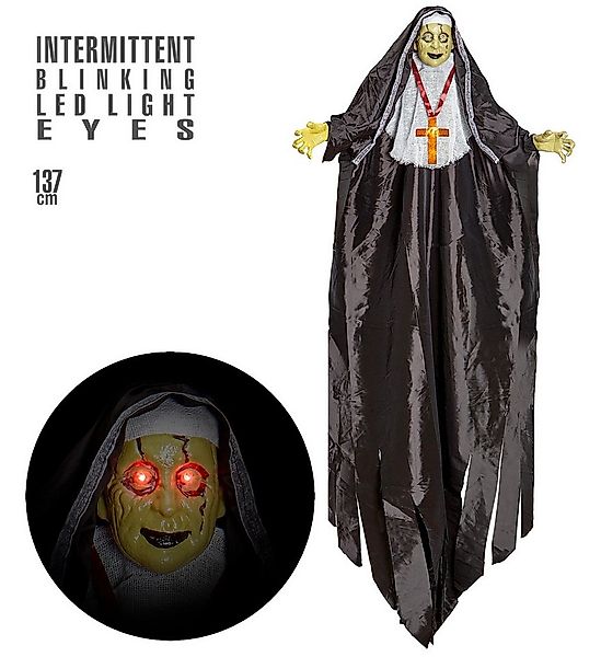 Widmann S.r.l. Dekoobjekt Hängefigur 'Zombie Nonne' LED Augen 137 cm, Hallo günstig online kaufen