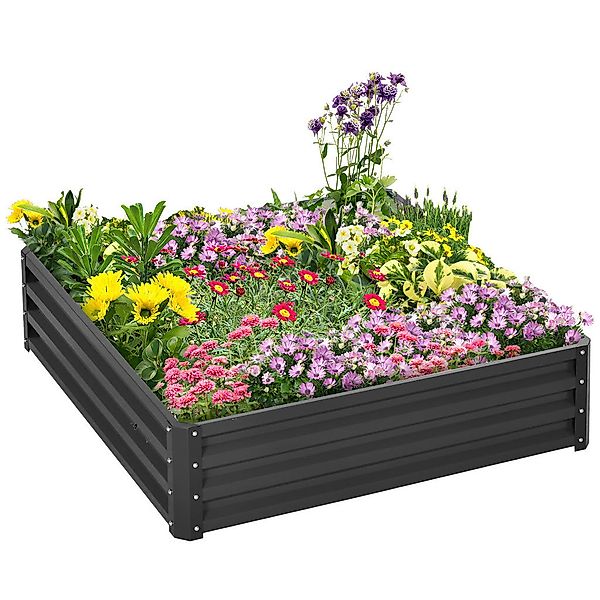 Outsunny Pflanzenbeet mit offenem Boden B/H/L: ca. 120x30x120 cm günstig online kaufen