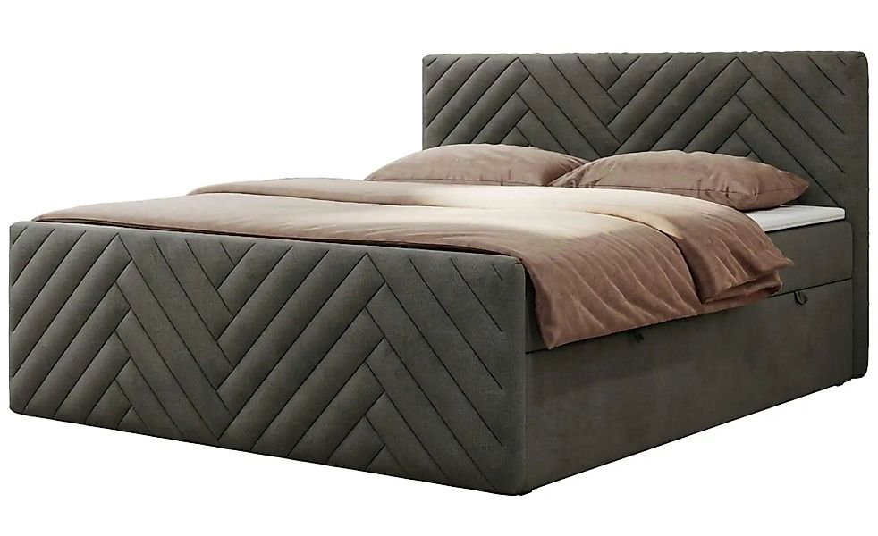Boxbett mit Bettkasten Paris Duo ¦ grau ¦ Maße (cm): B: 201 H: 110 Betten > günstig online kaufen