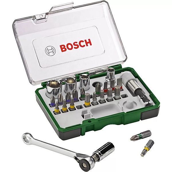 Bosch Schrauberbit- und Ratschen-Set Promoline 27-teilig günstig online kaufen
