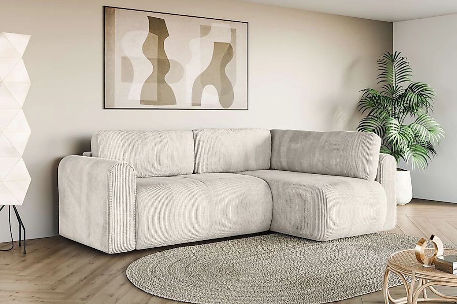 INOSIGN Ecksofa "Zacharia wahlweise Schlafsofa mit Bettkasten, B/T/H 250/16 günstig online kaufen