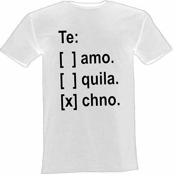 Lustige & Witzige T-Shirts T-Shirt T-Shirt Teamo Tequila Techno Fun-Shirt P günstig online kaufen