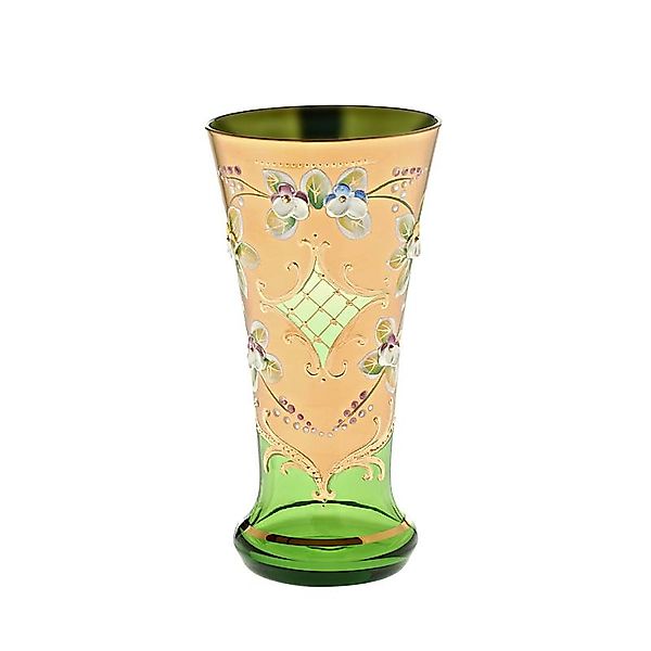 Trinkbecher Green Queen 250 ml, Grün/Gold, aus Glas günstig online kaufen