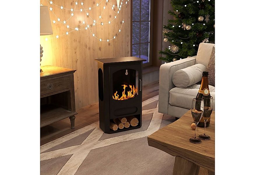 HOMCOM Echtfeuer-Dekokamin Bioethanol Ofen, Ethanol Ofen mit 3h Brenndauer günstig online kaufen