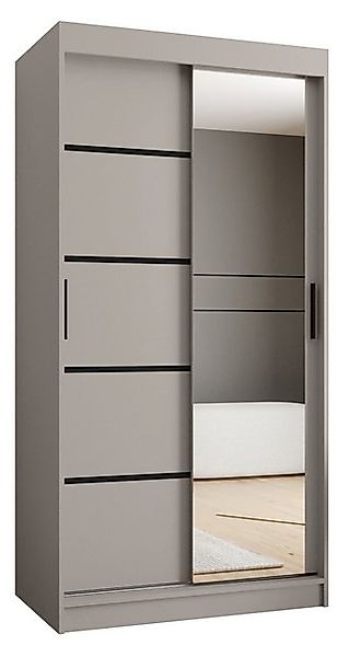 ABIKS MÖBEL Schwebetürenschrank RUBINO V 100 Schlafzimmerschrank mit Schieb günstig online kaufen