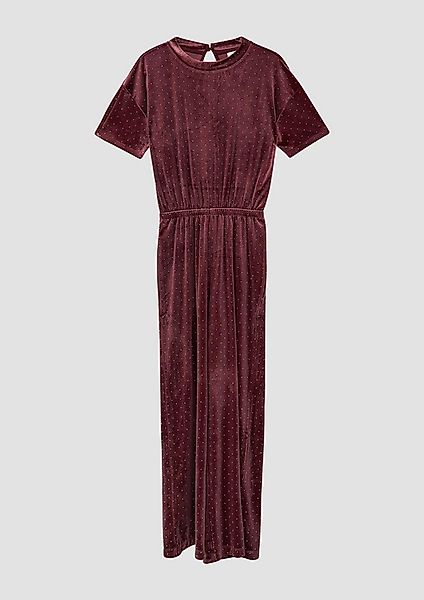 s.Oliver Jumpsuit Overall Festlicher Overall aus Samt mit Glitzersteinen günstig online kaufen