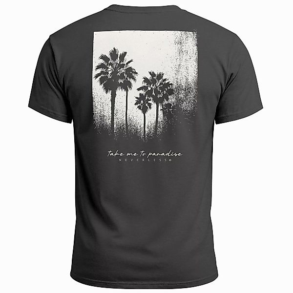 Neverless Print-Shirt Herren T-Shirt Backprint Sommer-Shirt günstig online kaufen