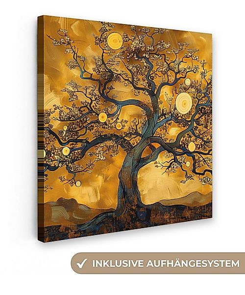 OneMillionCanvasses® Leinwandbild Baum - Baum des Lebens - Abstrakt - Gold, günstig online kaufen