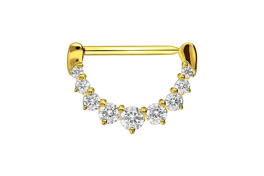 PIERCINGLINE Brustwarzenpiercing Chirurgenstahl Nippelpiercing Clicker 9 KR günstig online kaufen