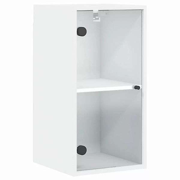 vidaXL Glashängeschrank Wandschrank mit Glastüren Weiß 35x37x68,5 cm (1-St) günstig online kaufen