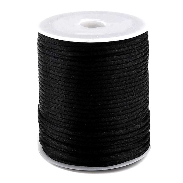 maDDma 90m Satinschnur 2mm Seil, schwarz günstig online kaufen