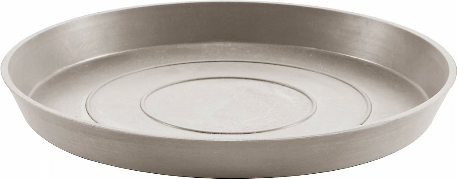 ECOPOTS Blumentopfuntersetzer "ROUND SAUCER Taupe", BxTxH: 28,7x28,7x3 cm günstig online kaufen