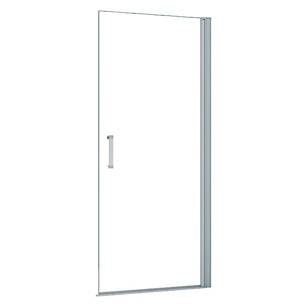 AICA Walk In Duschkabine 80x185cm Alu Silber Matt Pendel-Duschwand 5mm Nano günstig online kaufen