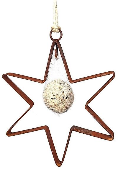 Hirsch Terracotta Vogelhaus Stern Meisenknödelhalter zu Hängen aus Metall E günstig online kaufen