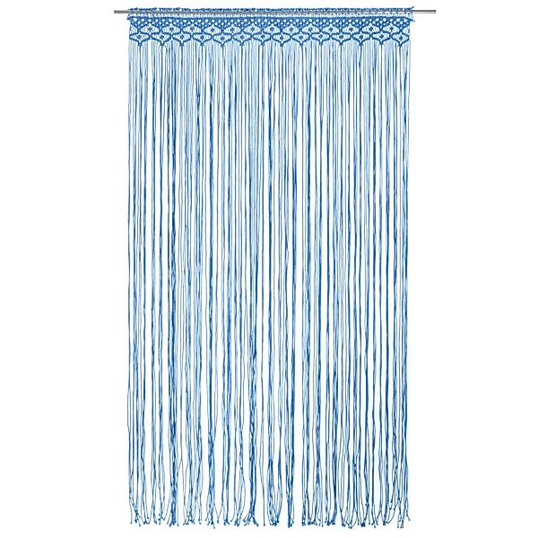 vidaXL Vorhang Makramee Vorhang Blau 140x240 günstig online kaufen