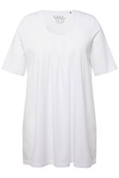 Ulla Popken T-Shirt T-Shirt Zierfalten A-Linie günstig online kaufen