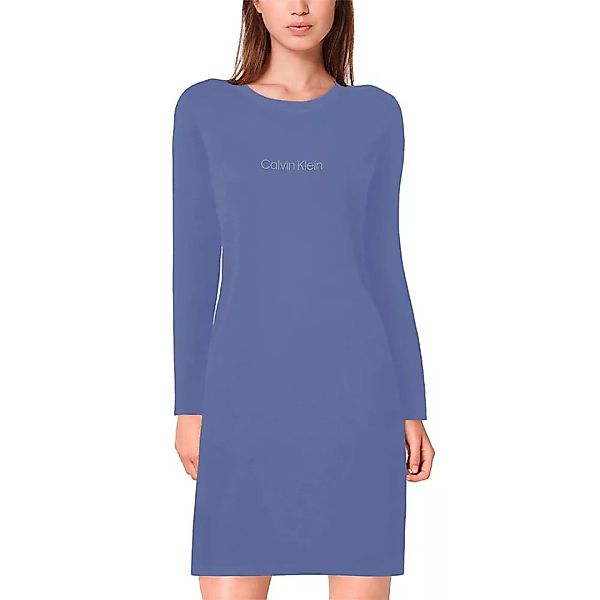 Calvin Klein Underwear Modern Structure Langarm-nachthemd Pyjama XS Bleache günstig online kaufen