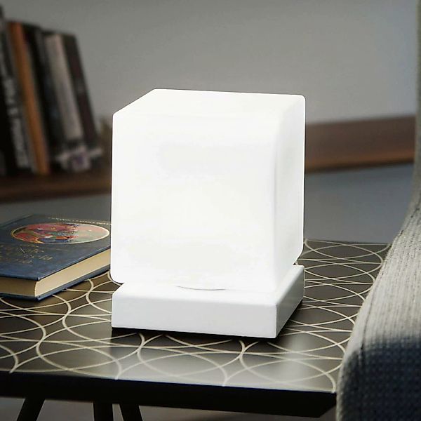 Mit Touchdimmer - LED-Tischleuchte Brenta weiß günstig online kaufen