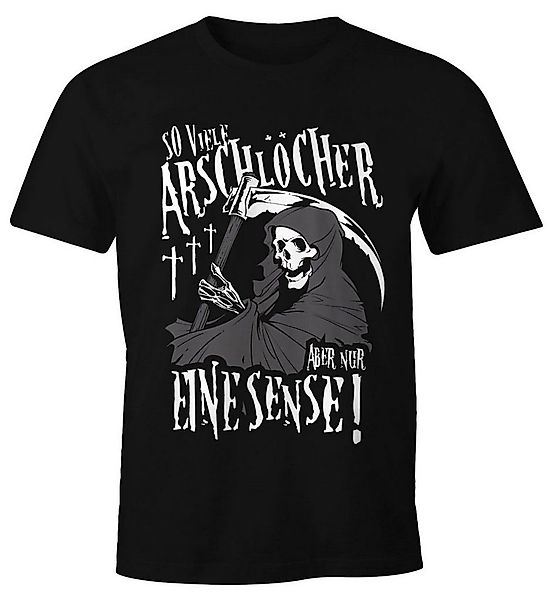 MoonWorks Print-Shirt So viele Arschlöcher aber nur eine Sense Herren T-Shi günstig online kaufen