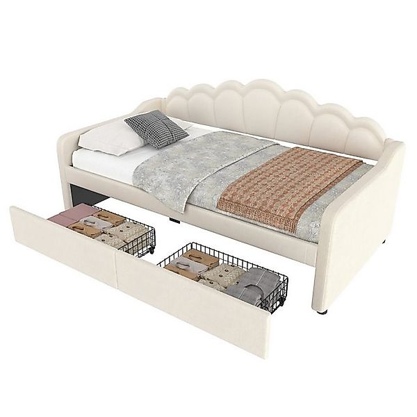 OKWISH Polsterbett Elegantes Daybett Tagesbett Schlafsofa (mit LED & Schubl günstig online kaufen