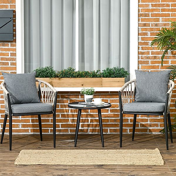 Outsunny Balkonset Mosaiksteine, Terassenmöbel, wetterbeständig günstig online kaufen