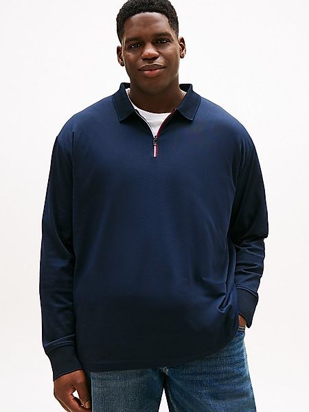 Tommy Hilfiger Big & Tall Langarm-Poloshirt ZIP INTERLOCK POLO Große Größen günstig online kaufen