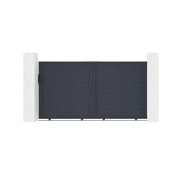 Casanoov Schiebetor Aus Aluminium 3M Eiger H 160Cm Grau günstig online kaufen