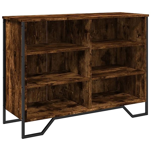 vidaXL Sideboard Räuchereiche 101x35,5x74,5 cm Holzwerkstoff 848556 günstig online kaufen