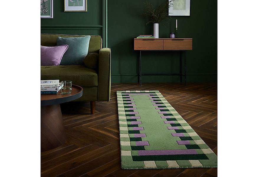 FLAIR RUGS Wollteppich Kai Wool Border, rechteckig, Höhe: 10 mm, Kai Wool B günstig online kaufen