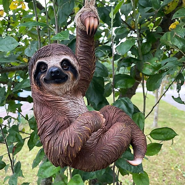 Online-Fuchs Gartenfigur als Faultier zum Aufhängen, günstig online kaufen
