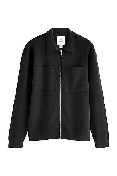 Next Polokragenpullover Relaxed Fit Hemdjacke mit günstig online kaufen