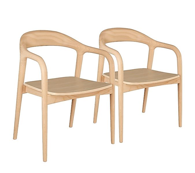 skølm Esszimmerstuhl Sól (Spar-Set auch mit Sitzpolster, 2 St), Armlehnestu günstig online kaufen