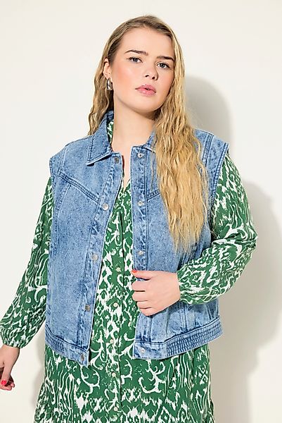 Studio Untold Steppweste Jeans-Weste Loose Fit günstig online kaufen