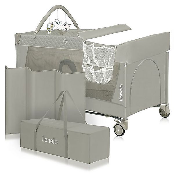 lionelo Baby-Reisebett FLOWER, 4in1:Laufstall Baby, Wickeltisch, günstig online kaufen