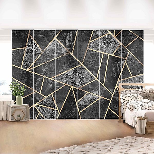 Bilderdepot24 Schiebegardine modern Flächenvorhang blickdicht Graue günstig online kaufen