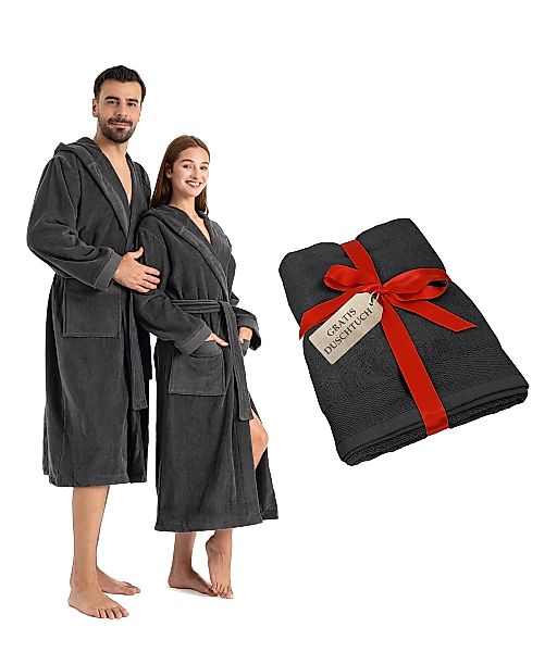 OTTO home Unisex-Bademantel "Fenya, 330 g/m², ideal für Sauna & Spa, Hotelb günstig online kaufen