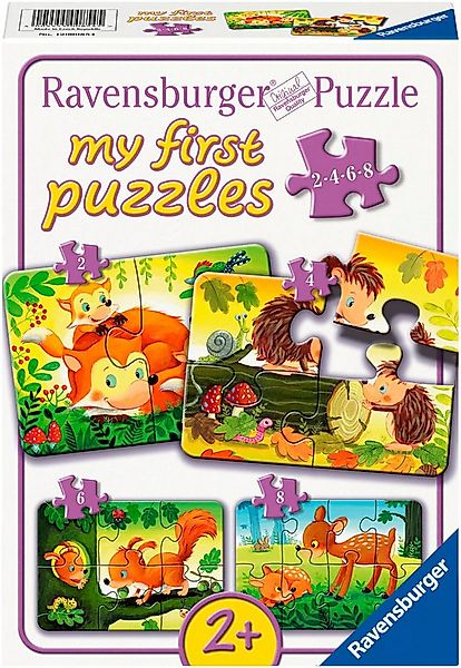 Ravensburger Puzzle Kleine Tierfamilien, 20 Puzzleteile, Made in Europe günstig online kaufen