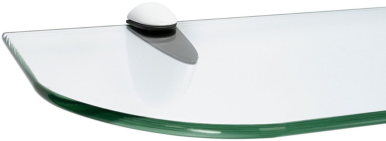 ib style Wandregal Glasregal 6mm klar 40 x 30 cm + Clip CLASSICO Weiß, Glas günstig online kaufen