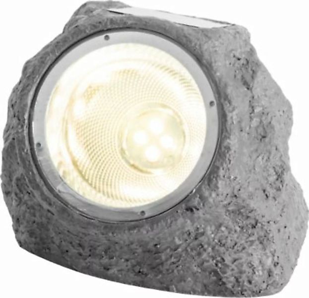 Näve "4er-Set LED-Solarleuchte ""Stein""" grau günstig online kaufen