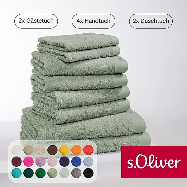 s.Oliver Handtuch Set »s.Oliver, Premium Qualität, 600 gr/m²«, Set, 8 tlg., günstig online kaufen