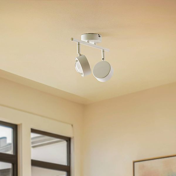 Lindby Strahler Jyla, weiß, Linse, 4.200 K, 2-flg., GX53 günstig online kaufen