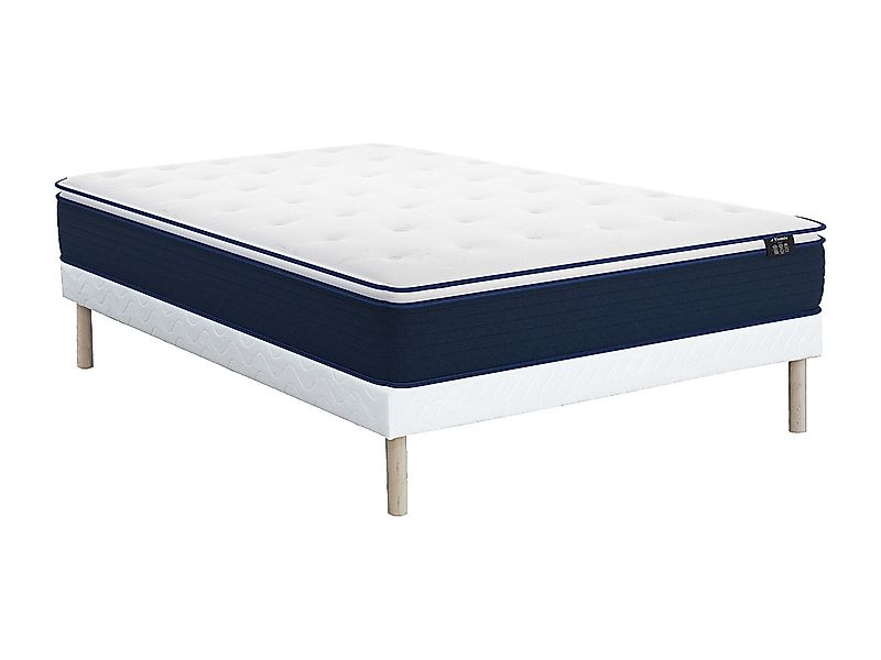 Taschenfederkernmatratze-Bettgestell-Set  - 160 x 200 cm - mit integriertem günstig online kaufen