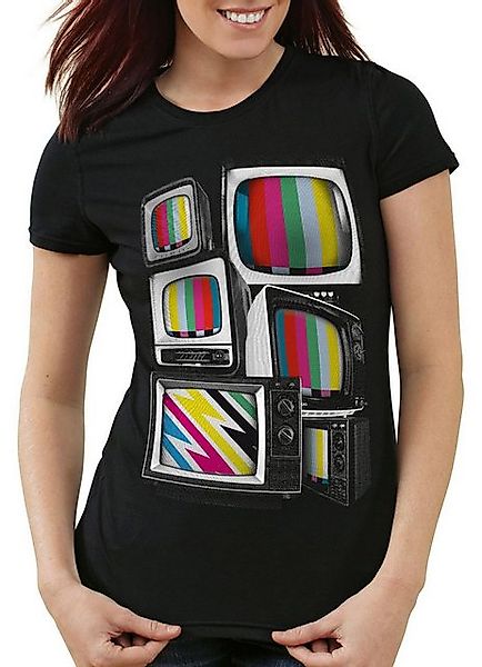 style3 T-Shirt Testbild TV Fernseher the big bang theory heimkino vhs kino günstig online kaufen