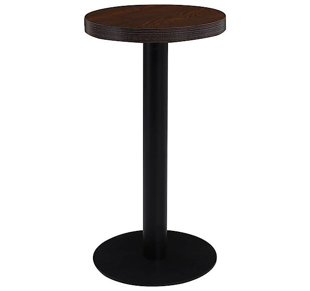 vidaXL Esstisch Bistrotisch Dunkelbraun 40 cm MDF (1-St) günstig online kaufen