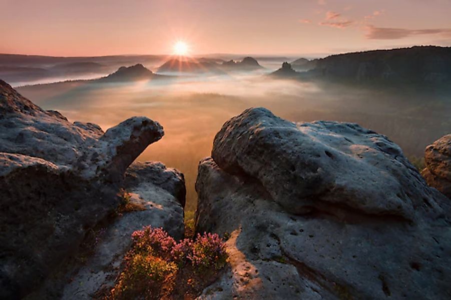 Papermoon Fototapete »Photo-Art DANIEL Å˜EÅ˜ICHA, SONNENAUFGANG AUF DEN FEL günstig online kaufen