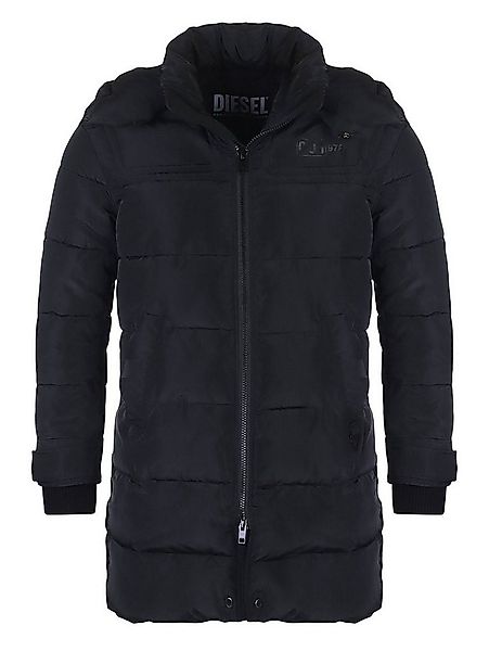 Diesel Winterjacke W-RUSSELL Herren Steppjacke Parka in Unifarbe, mit abneh günstig online kaufen