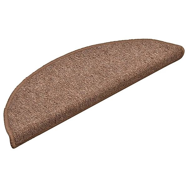 vidaXL Stufenmatte Treppenmatten 15 Stk. Braun günstig online kaufen