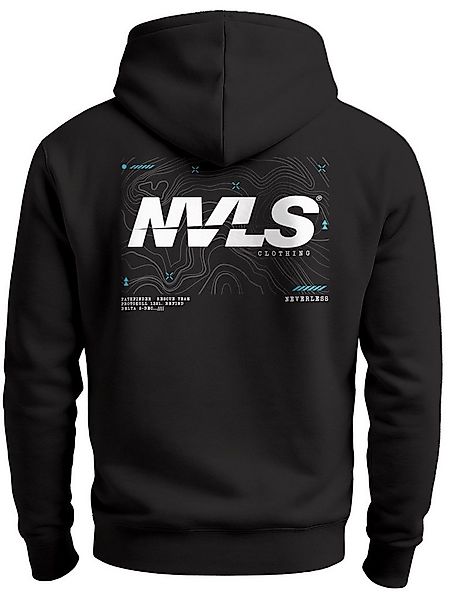 Neverless Hoodie Hoodie Backprint Herren Aufdruck Grafik Topografie Adventu günstig online kaufen