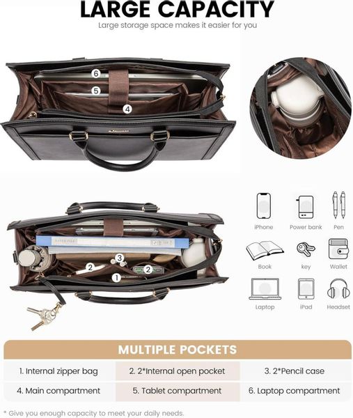 LuxusKollektion Laptoptasche Laptoptasche Damen 15.6 Zoll günstig online kaufen