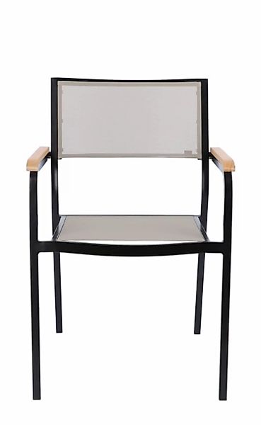 Lux Stapelsessel Aluminium schwarz taupe günstig online kaufen